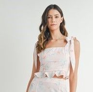 Sweet Floral Crop Tank