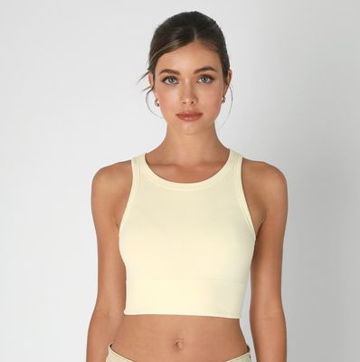 Hi Neck Tank-Ivory