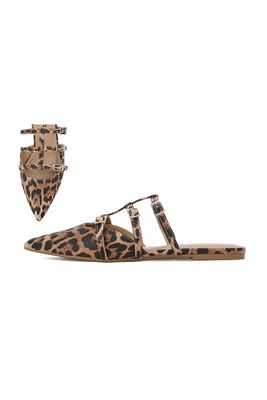 Leopard Strappy Slide