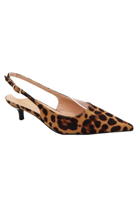 Cheetah Kitty Heel