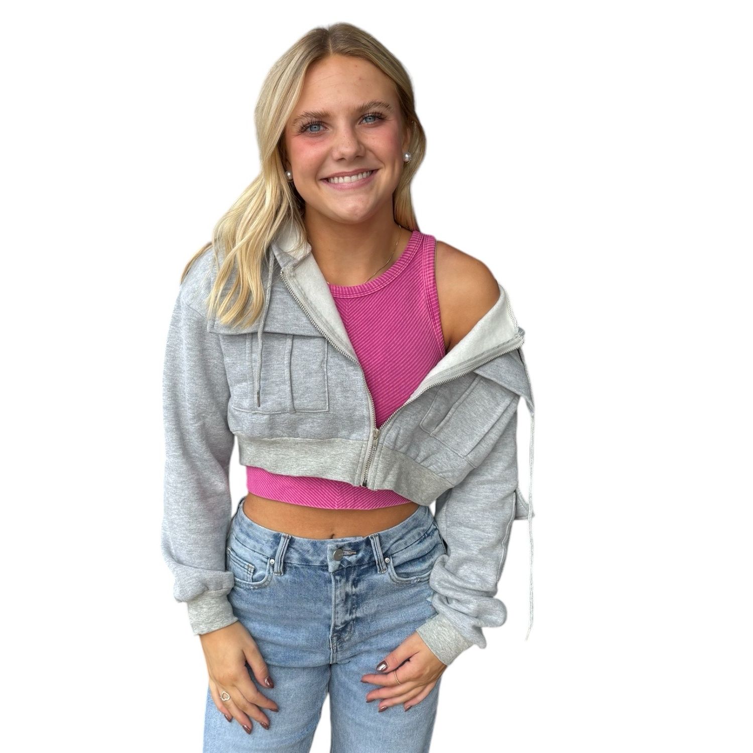 Gina Hoodie-Grey