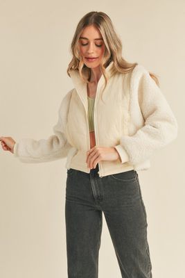 Mixed Up Shearling Jkt
