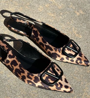 V Slingback-Leopard