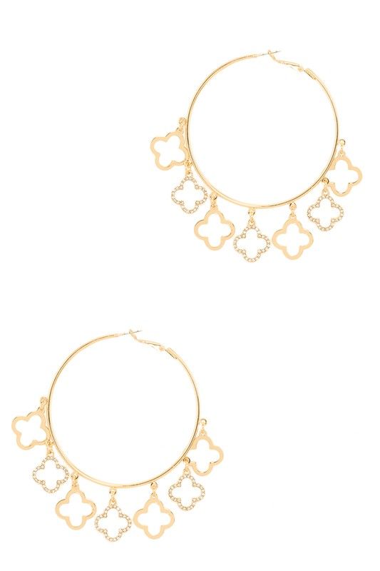 Multi Clover Big Hoop