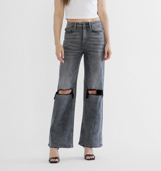 Oil Super Hi Rise Wide Leg