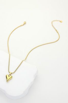Box Chain Heart Necklace