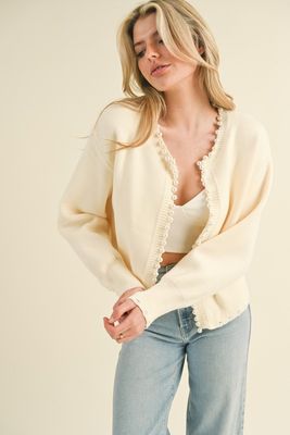 Sweet Hallie Cardi-Cream