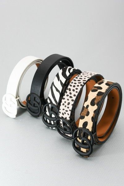 Matte GG Buckle Belt