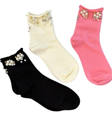 Slouchy Pearl Socks