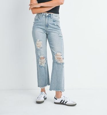 Distressed Non Stretch Straight