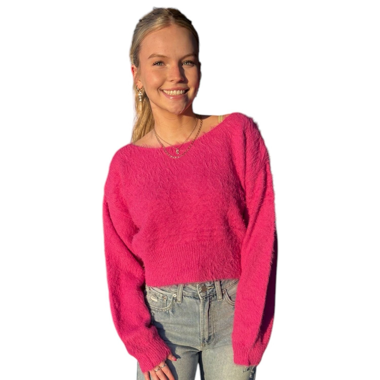 Fluff Sweater-Pink