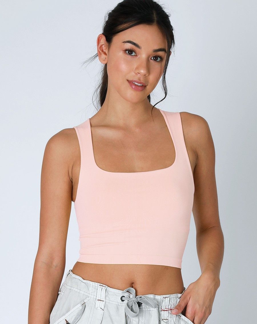 Grace Bra Tank-Peachy