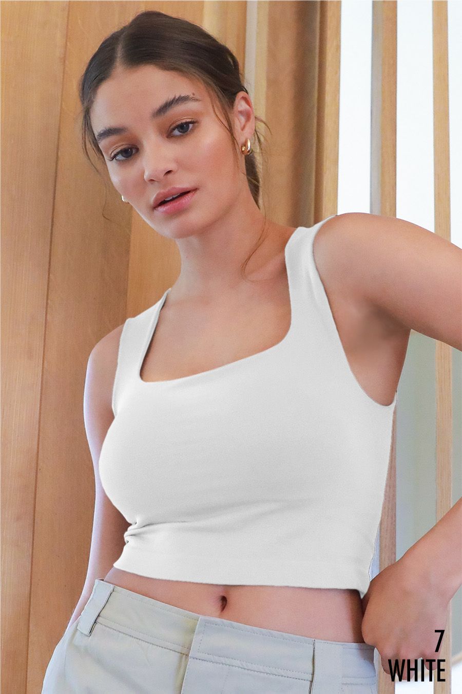 Grace Bra Tank-Wht