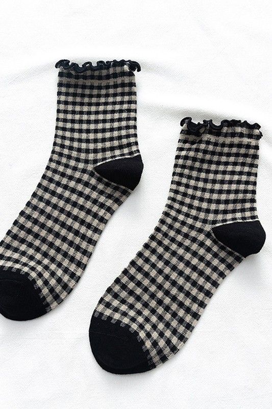 Gingham Socks