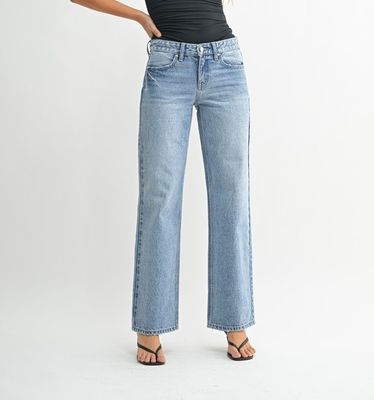 Light Low Rise Str8 Leg Jean