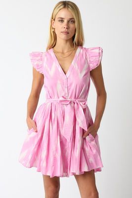 Baby Pink Ikat Dress