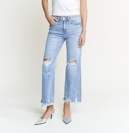 Ice Super Hi Rise Distressed