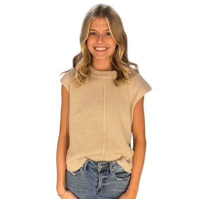 Iris Crew Neck Sweater-Oat