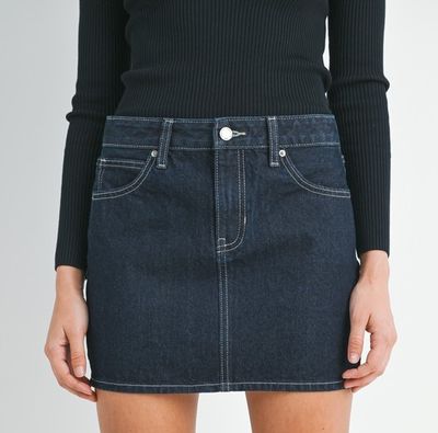 Dark Wash Denim Mini