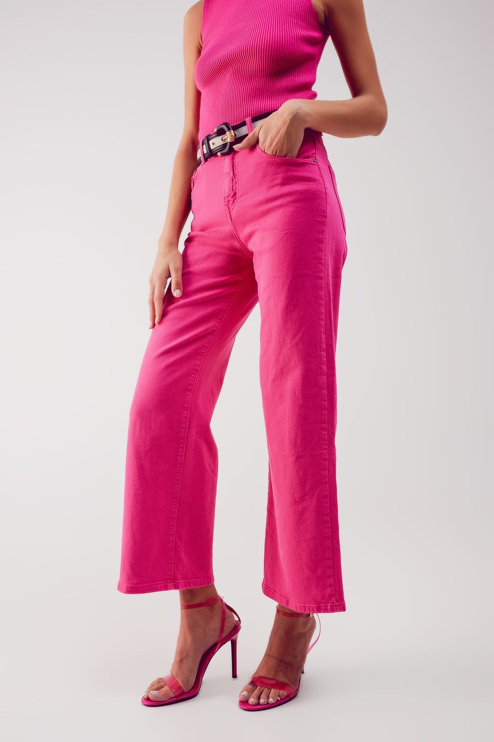 Hott Pink Wide Leg Jean