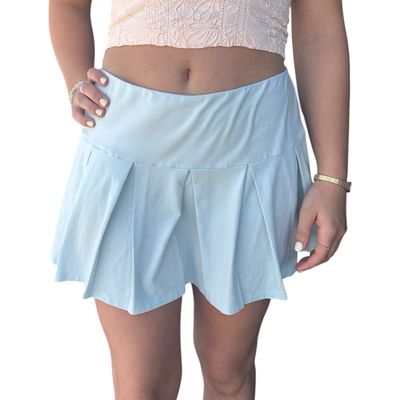 Kate Low Rise Skort-Blue