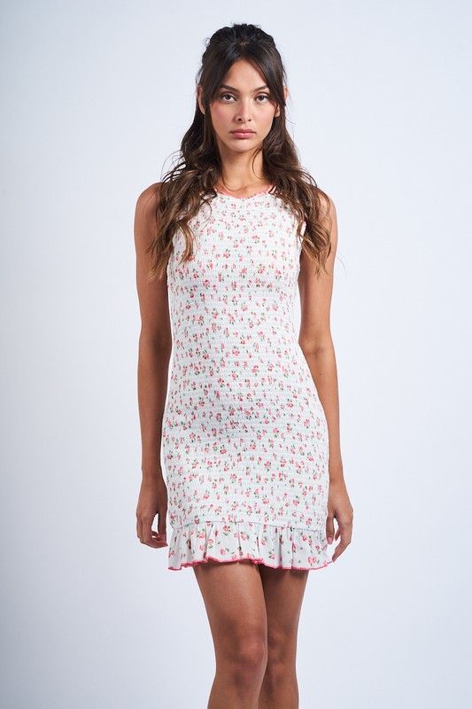 Ditsy Rose Bodycon Dress