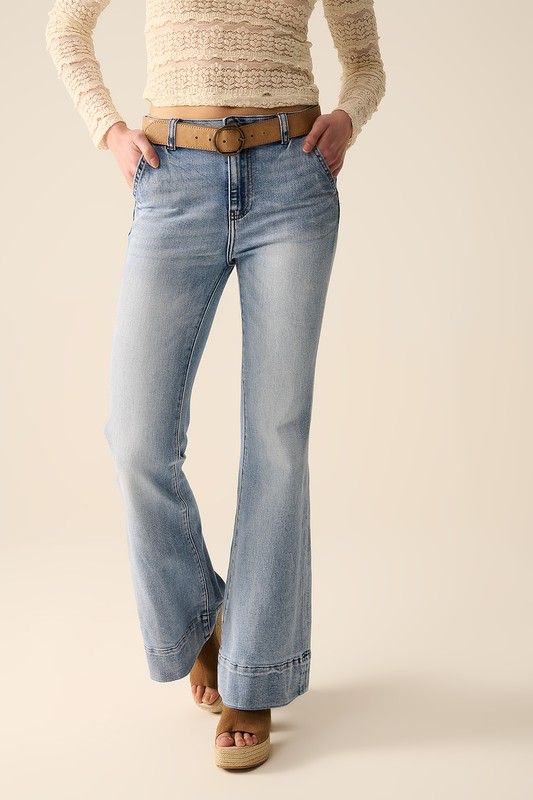 Light Wash Softy Flares