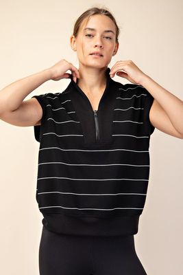Short Sleeve Stripe Kellee-Blk