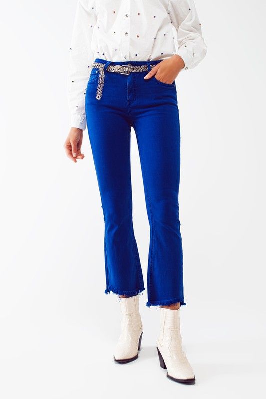 Thunder Blue Fringe Flare
