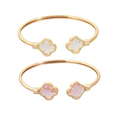 Duo Clover Cuff