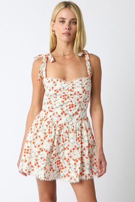 Ditzy Orange Romper