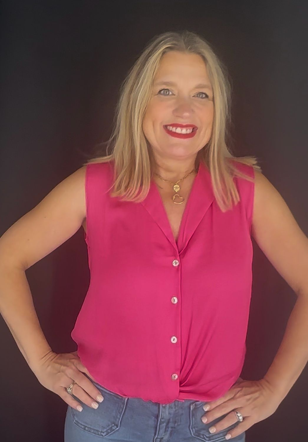 Emily Knotted Top-Pink