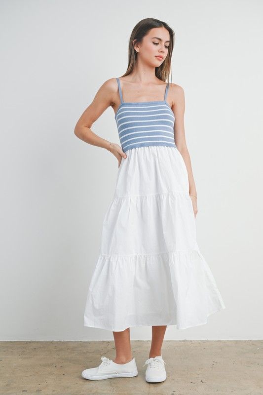 Lola Maxi Dress-Blue