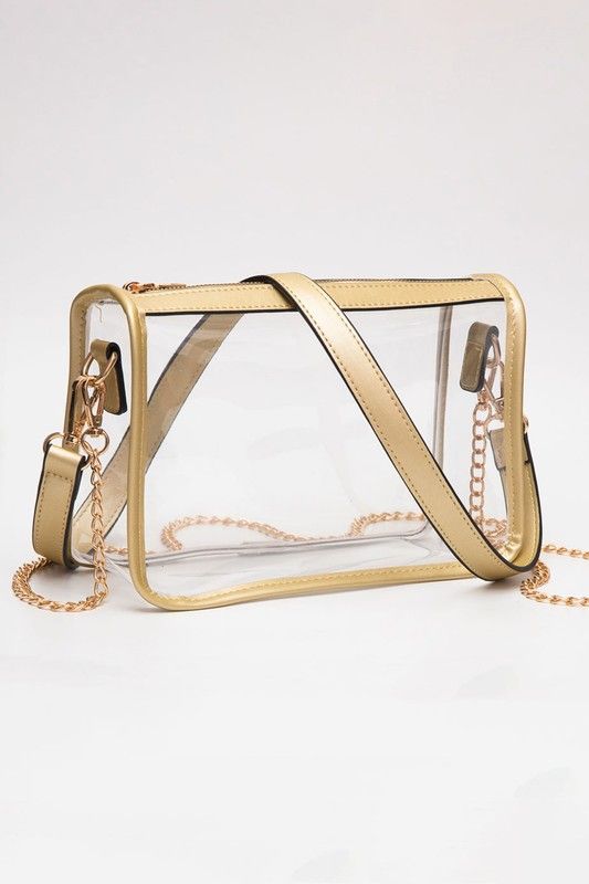 Golden Clear Bag