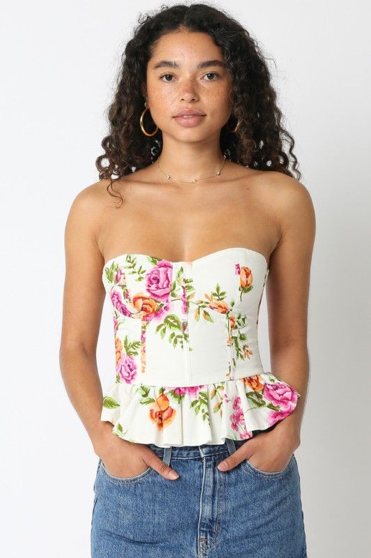 Presley Floral Corset Top