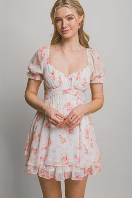 Tosha Tie Back Floral Dress