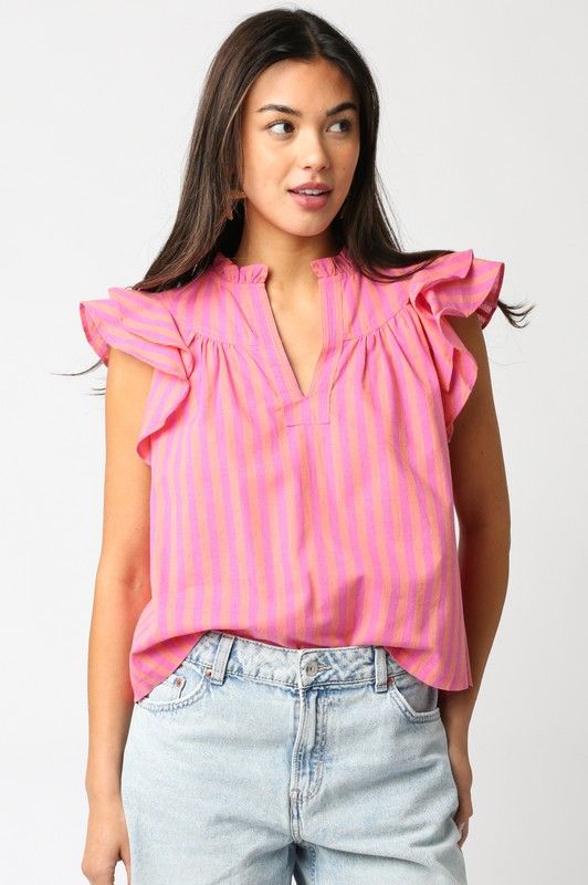 Gloria Flutter Sleeve Top