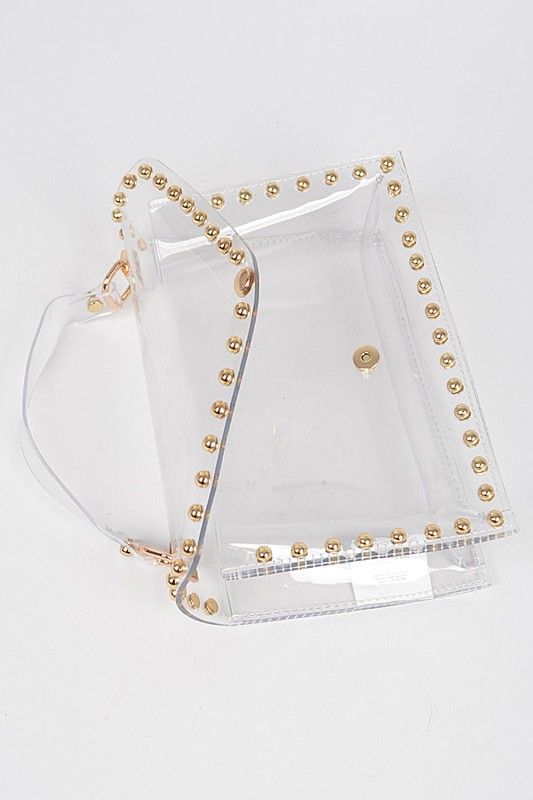 Studded Clear Bag