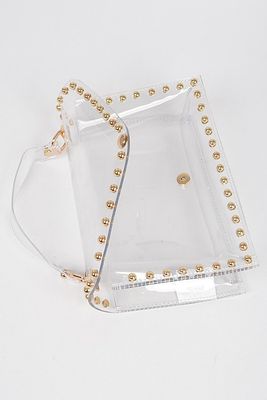 Studded Clear Bag