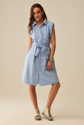 Embellished Shirt Dress