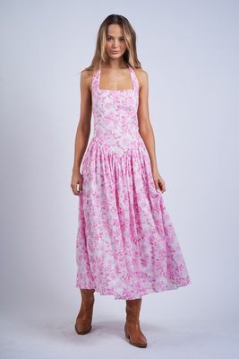 Rosie Halter Midi Dress