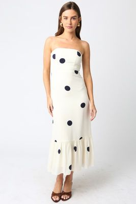 Strapless Dotty Dress