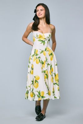 Fresh Lemon Midi Dress