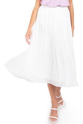 Pleats Please Midi Skirt-White