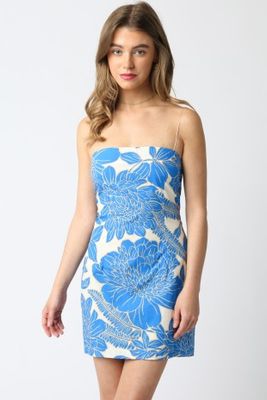 Kezi Floral Dress-Blu