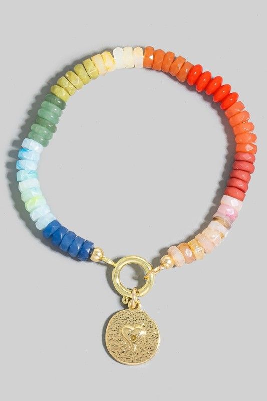 Candy Bead Charm Bracelet