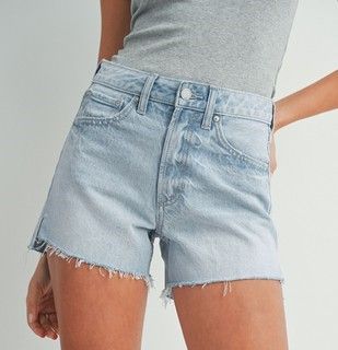 Ella Vintage Hi Rise Shorts-Light