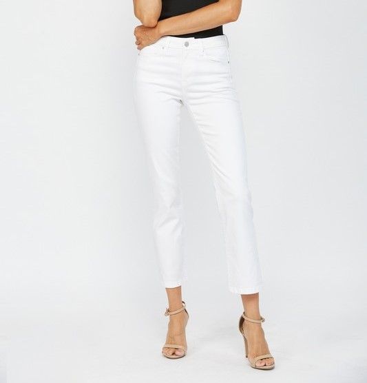 Tonwen Mid Rise Ankle Straight