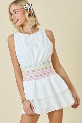 Neon Lights Open Back Romper