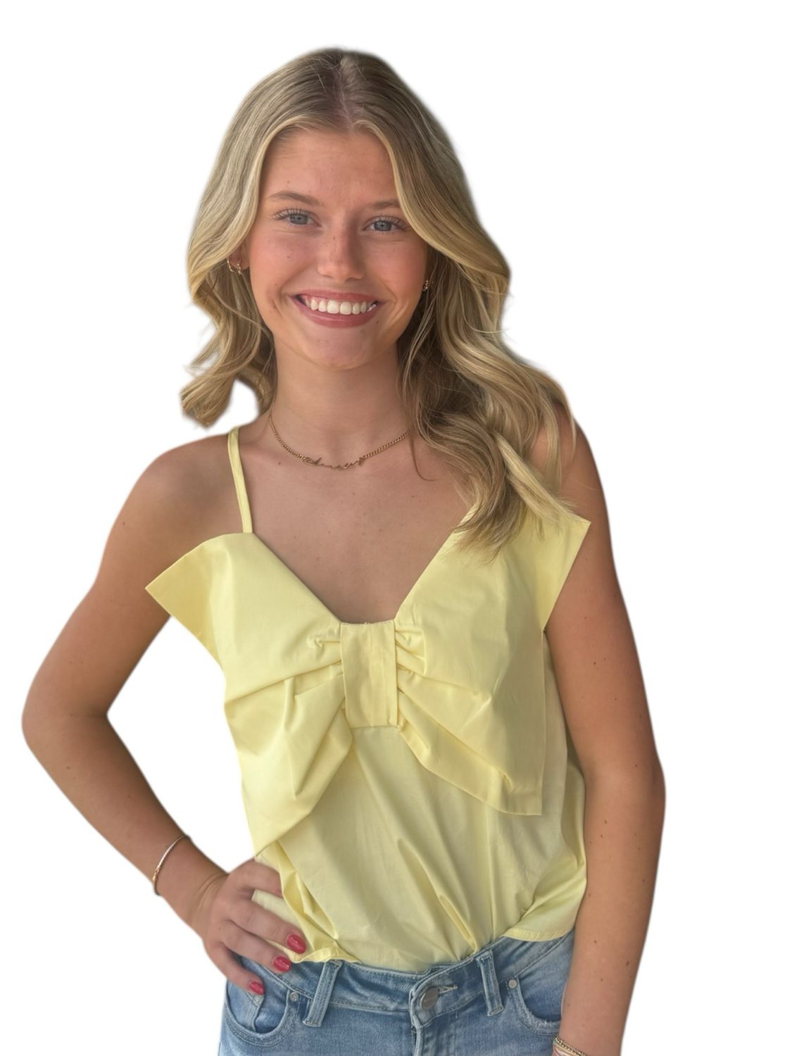 Pale Yellow Bow Tank